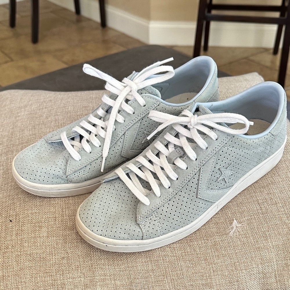 Converse Light Blue Perforated Sneakers